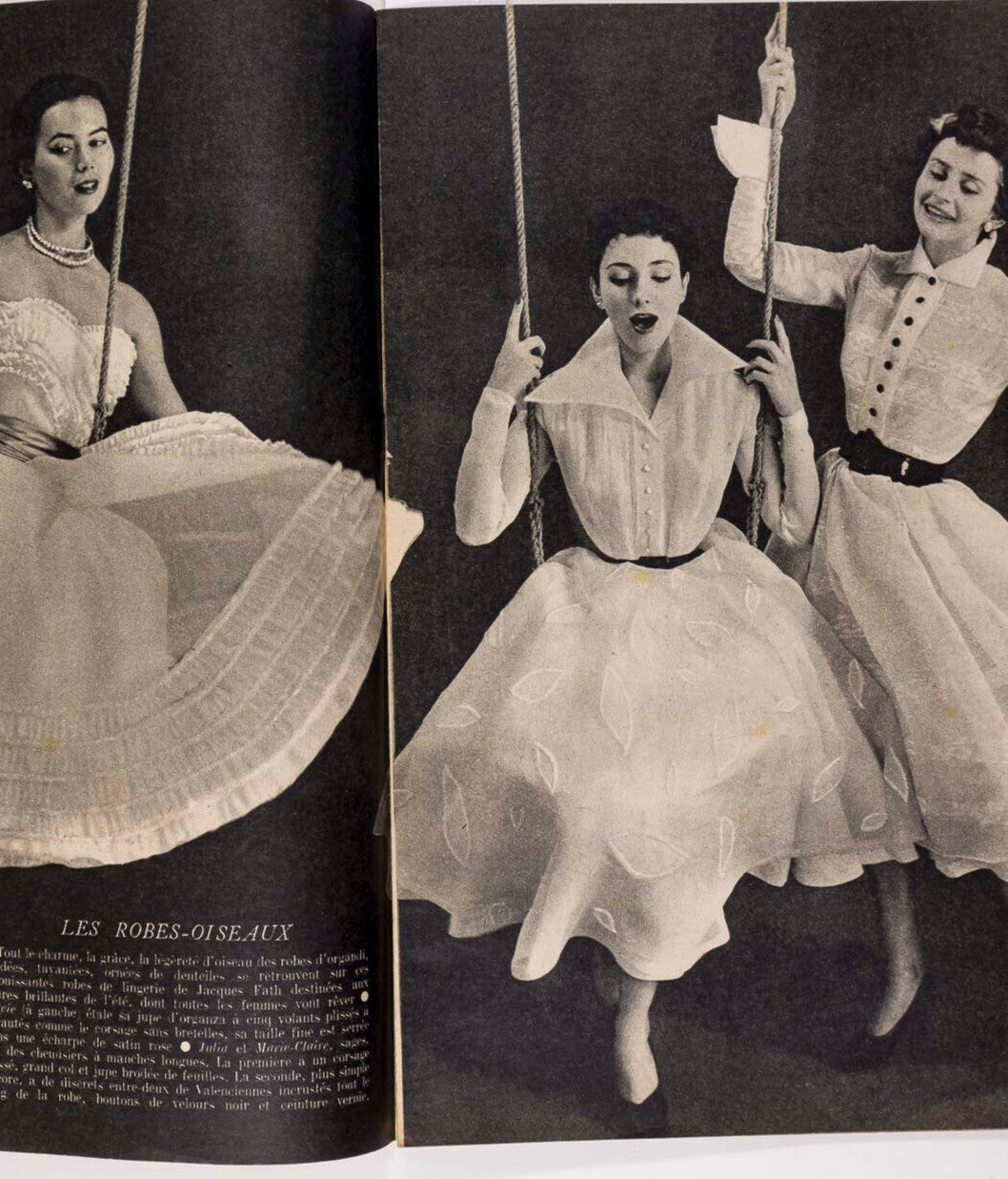 DORIAN & VIVIEN LEIGH Laurence Olivier MALAYSIA Elle France magazine FATH 1950s