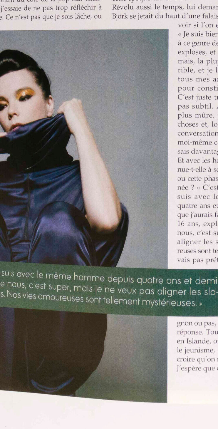 NATALIA VODIANOVA Bjork STEPHAN SEDNAOUI Elle magazine JEAN-BAPTISTE MONDINO vtg