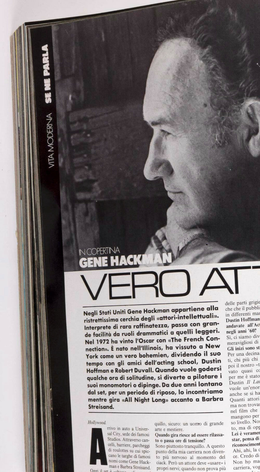 GENE HACKMAN Brian Eno MATT DILLON L’Uomo Vogue 1980 September BRUCE WEBER Pitti