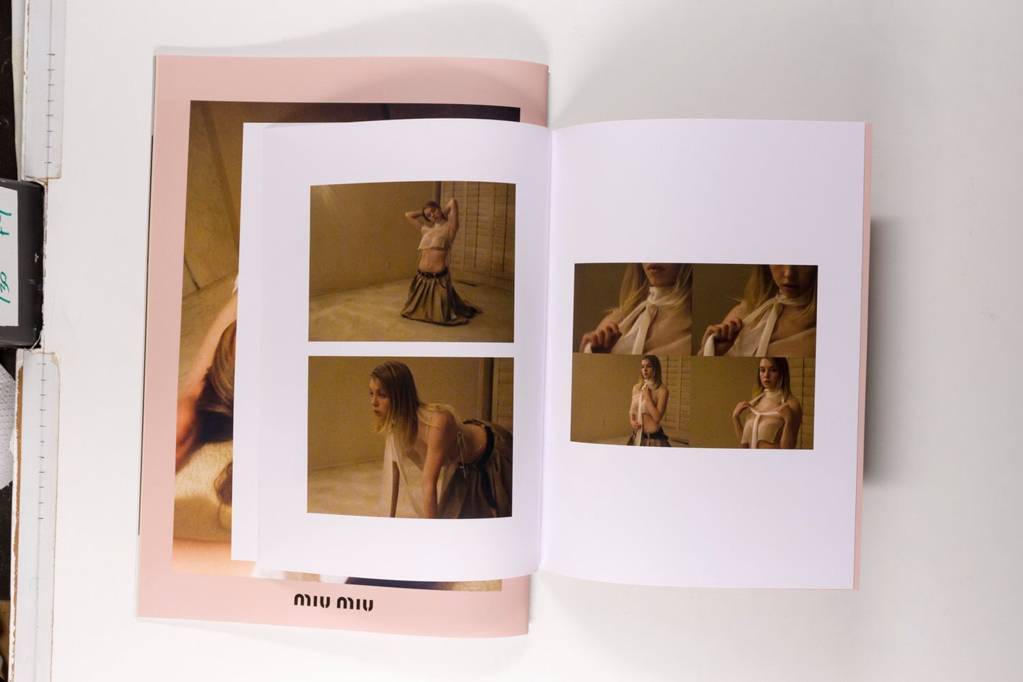 Sydney Sweeney TYRONE LEBON Lotta Volkova MIU MIU catalog LOOKBOOK zine AW 2022