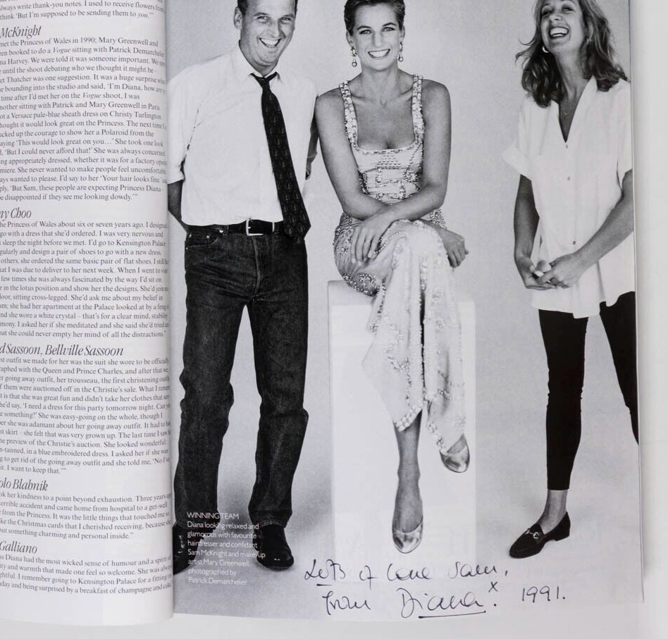 PRINCESS DIANA Patrick Demarchelier STELLA TENNANT Gianni Versace JUDE LAW Vogue