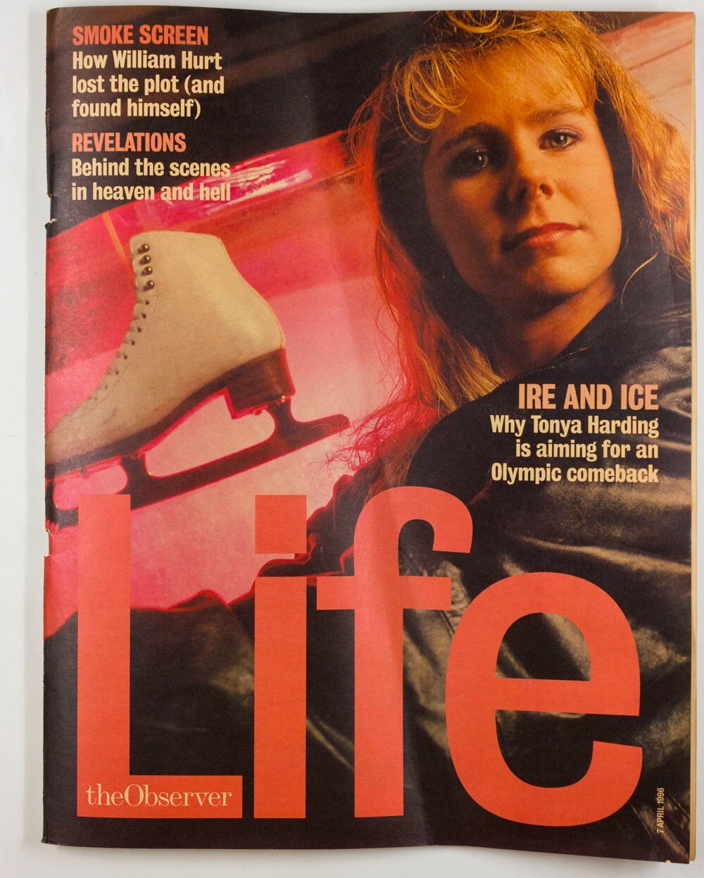 Tonya Harding WILLIAM HURT Observer Life magazine April 1996 Olympic comeback I