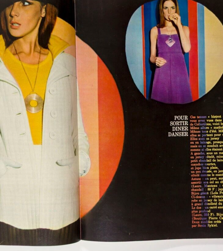 Nicole De Lamarge FRANCOISE HARDY Sylvie Vartan ELLE September 1965 Peter Knapp