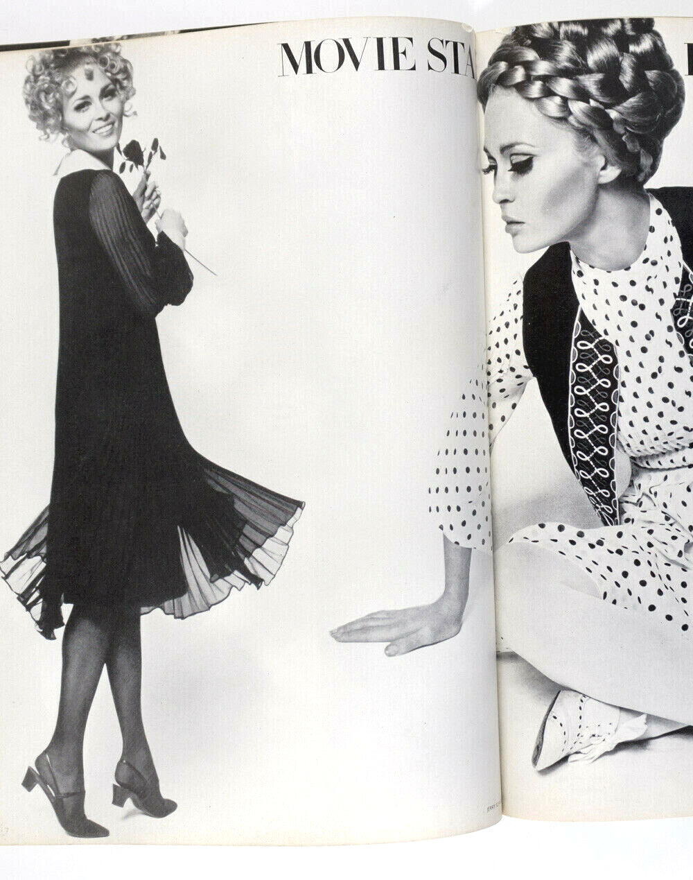FAYE DUNAWAY Anjelica Huston MAUD JAMES Helmut Newton NZ Brigitte Bardot ~ Vogue