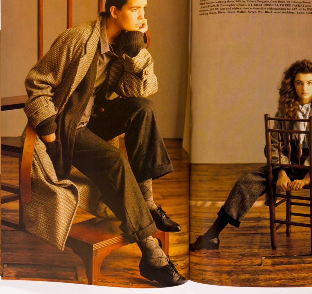 Sophie Ward RACHEL WEISZ Hamish Bowles HARPER'S & QUEEN August 1983 Fiorucci VTG