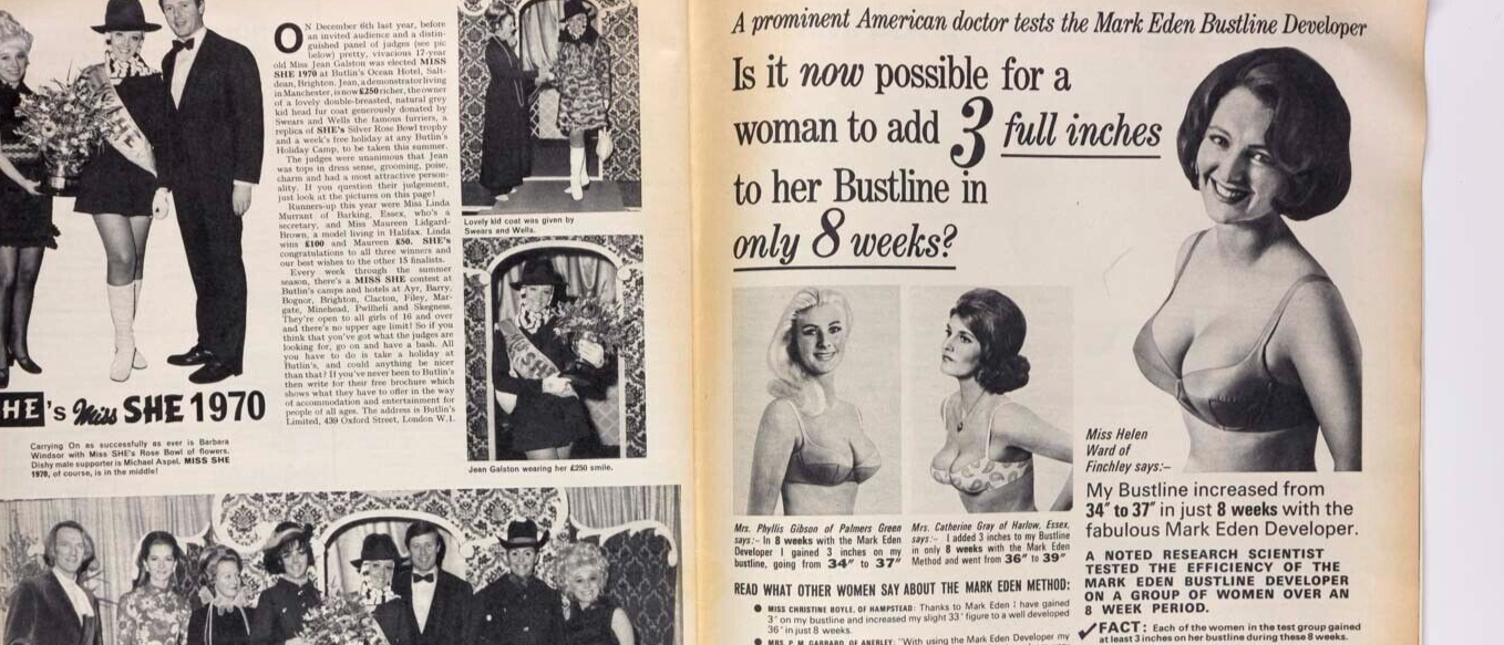 JOHN MAYALL Sandra Paul BARBARA WINDSOR Lee Remick PVC Lewis Morley SHE magazine