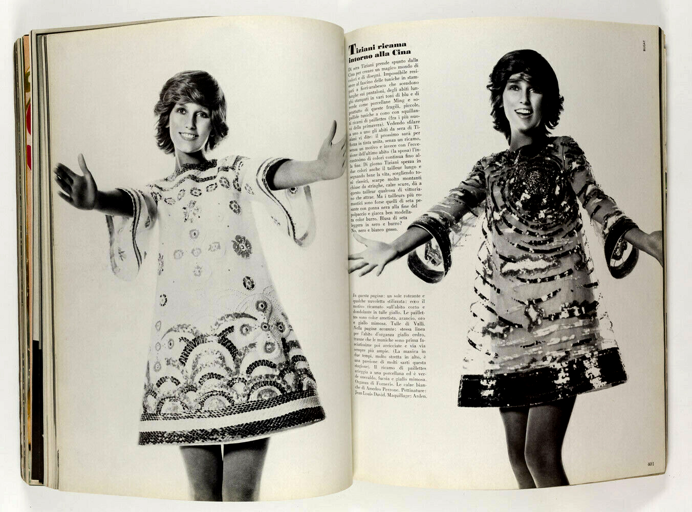 Moyra Swan DAVID BAILEY Barry Lategan COLLECTIONS Summer VOGUE ITALIA March 1970