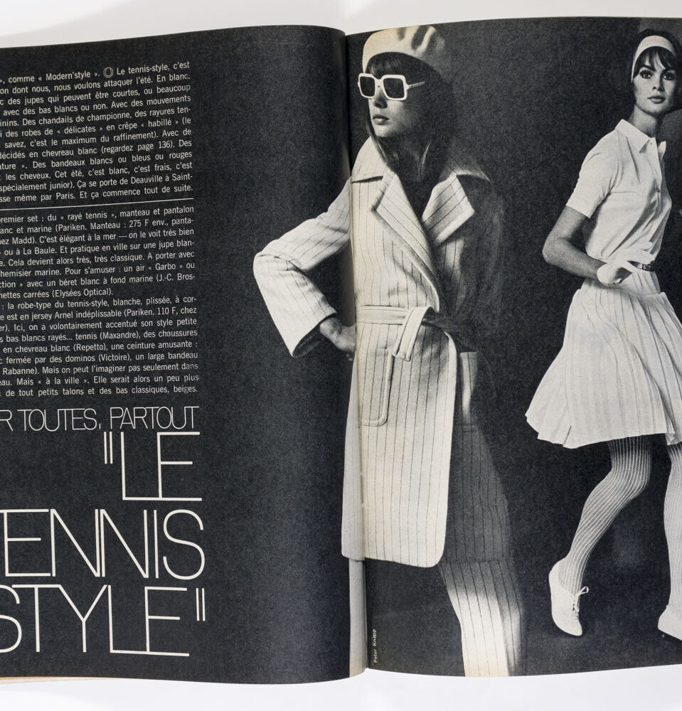 JEAN SHRIMPTON Francoise Hardy SUZANNE LENGLEN Elle magazine June 1965 Knapp VTG