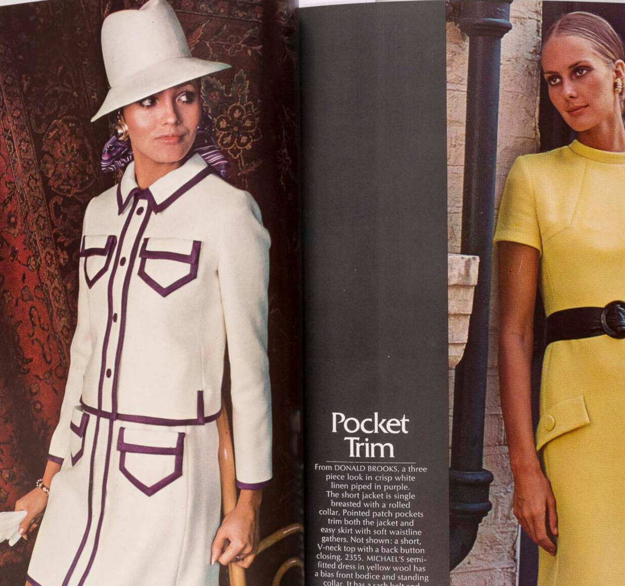 Marisa Berenson ANTONIO LOPEZ Couture SEAMING Poncho VOGUE magazine Pattern book