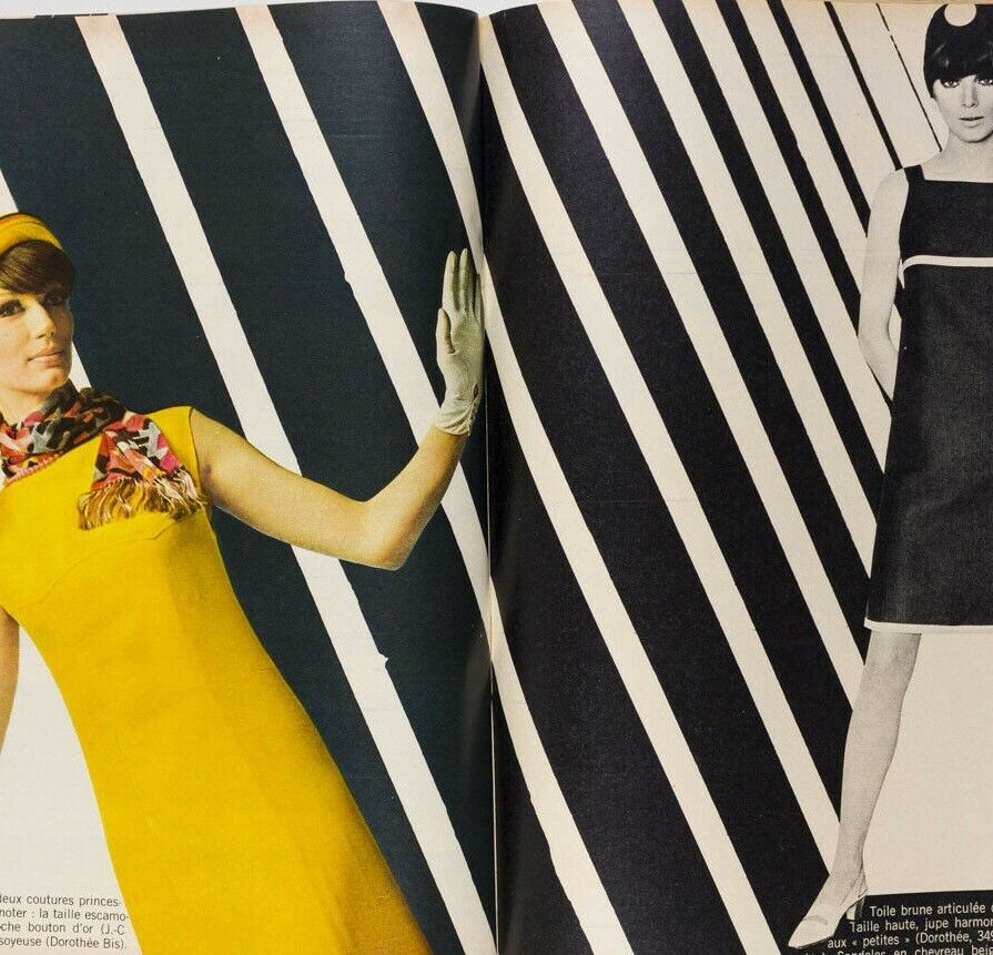 PATTIE BOYD Chloe SACHA VAN DORSSEN vtg JEAN PAUL BELMONDO French Elle magazine