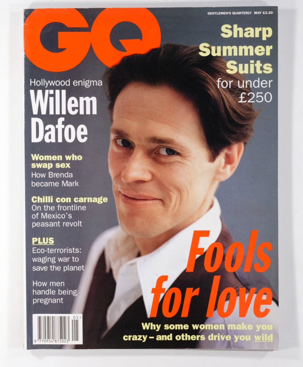 Willem Dafoe LENA OLIN Nick Cave GQ MAY 1994 Jean Paul Gaultier JENNIFER TILLY