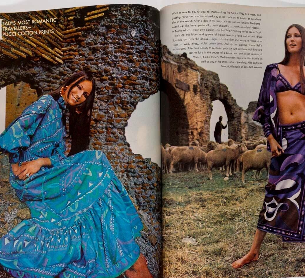 Elizabeth Taylor TALITHA GETTY Avedon VOGUE magazine 1971 April JOE DALLESANDRO