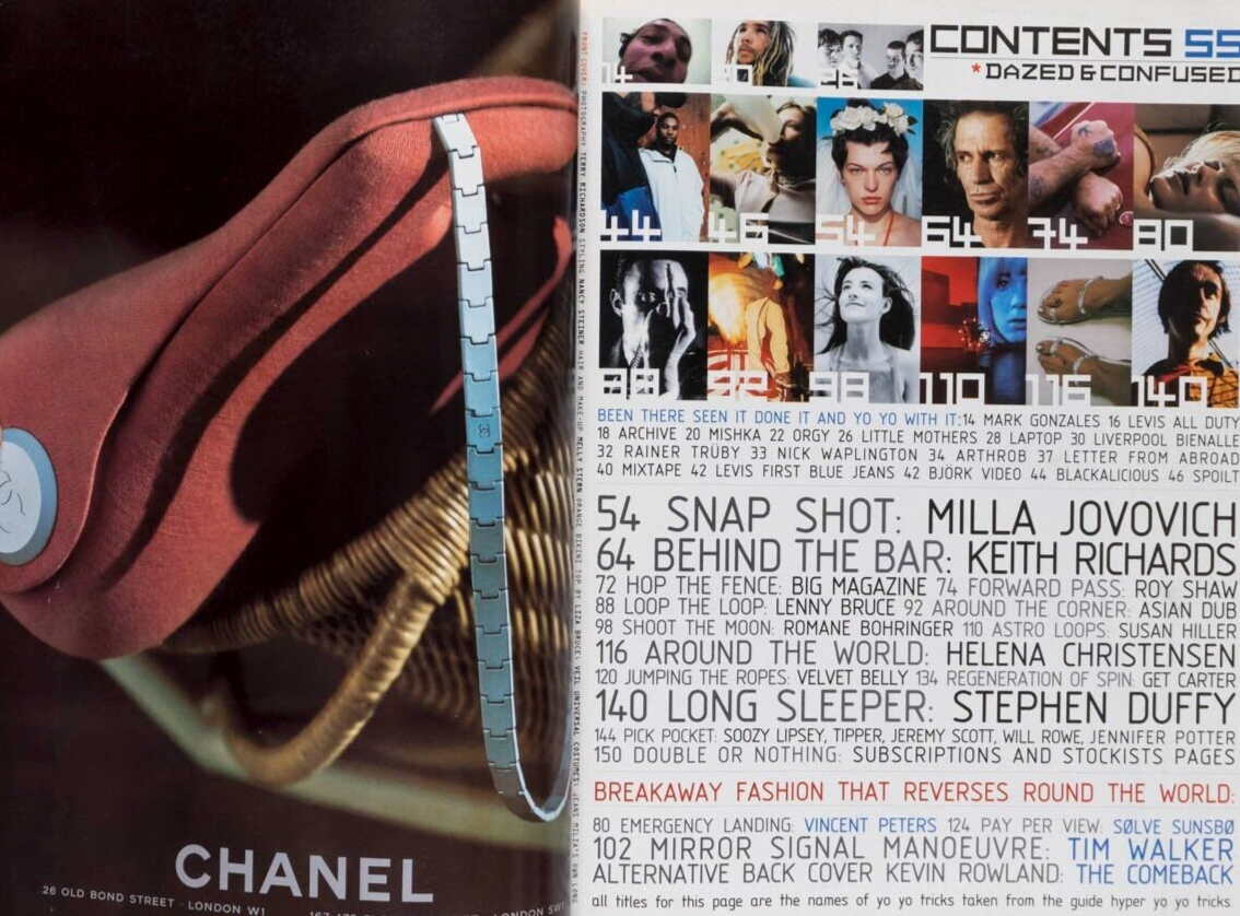 MILLA JOVOVICH Gisele KEITH RICHARDS Rachel Roberts TIM WALKER Dazed & Confused