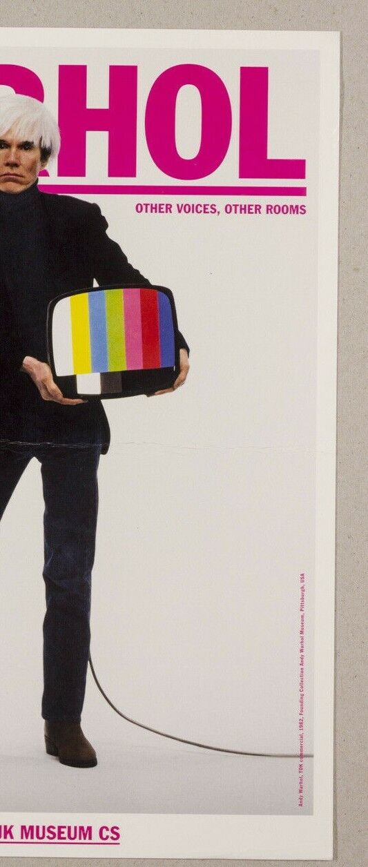 ANDY WARHOL Exhibition invite card ~ Other Voices Rooms STEDELIJK MUSEUM poster