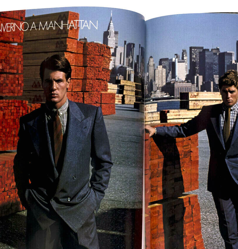 GENE HACKMAN Brian Eno MATT DILLON L’Uomo Vogue 1980 September BRUCE WEBER Pitti