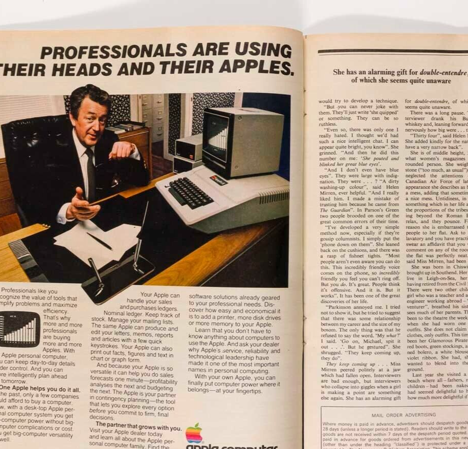 HELEN MIRREN Apple Inc ad ROLEX Prince Charles DOUGLAS REEMAN Telegraph magazine