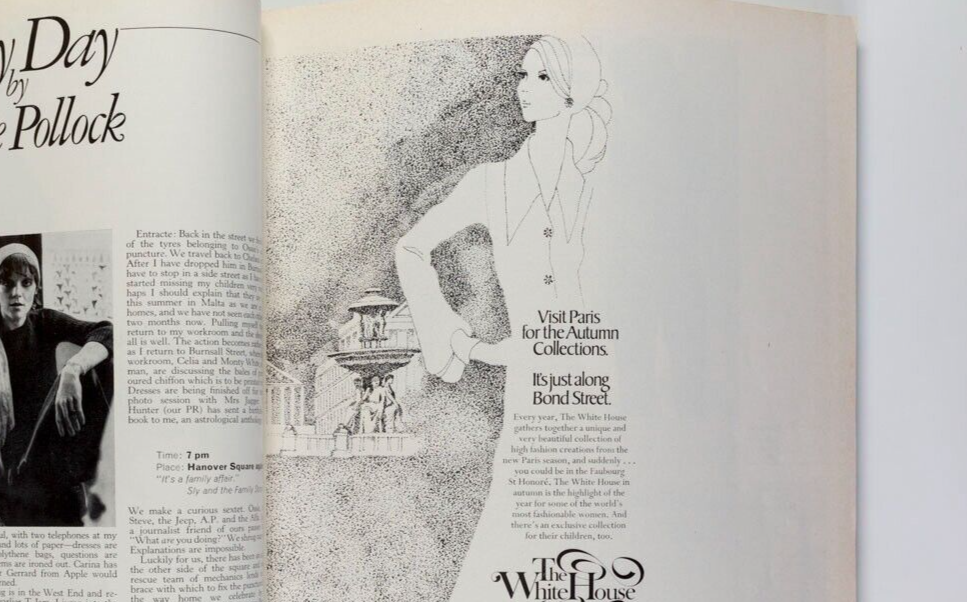 Sue Baloo JEAN MUIR Dior menswear VOGUE September 15 1972 Jan Ward BILL GIBB vtg