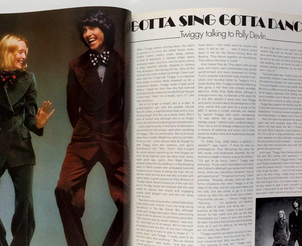 Twiggy MARTIN SHARP Oz magazine VOGUE Sept 1972 WARHOL Antonio Lopez BILL GIBB