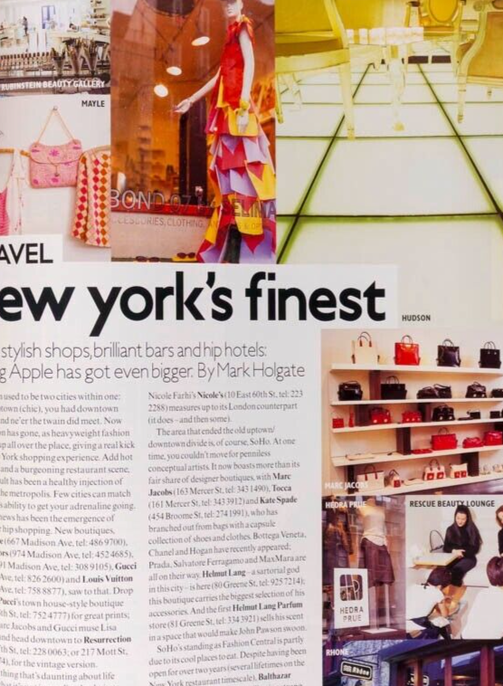 Unsmiling KAROLINA KURKOVA Two face VOGUE magazine May 2001 Tamara Rojo KORS vtg