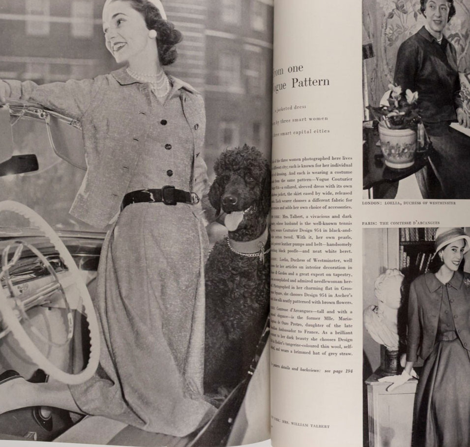 NORMAN PARKINSON Wenda CARL ERICKSON Vogue May 1957 Colette RENE GRUAU Stemp VTG