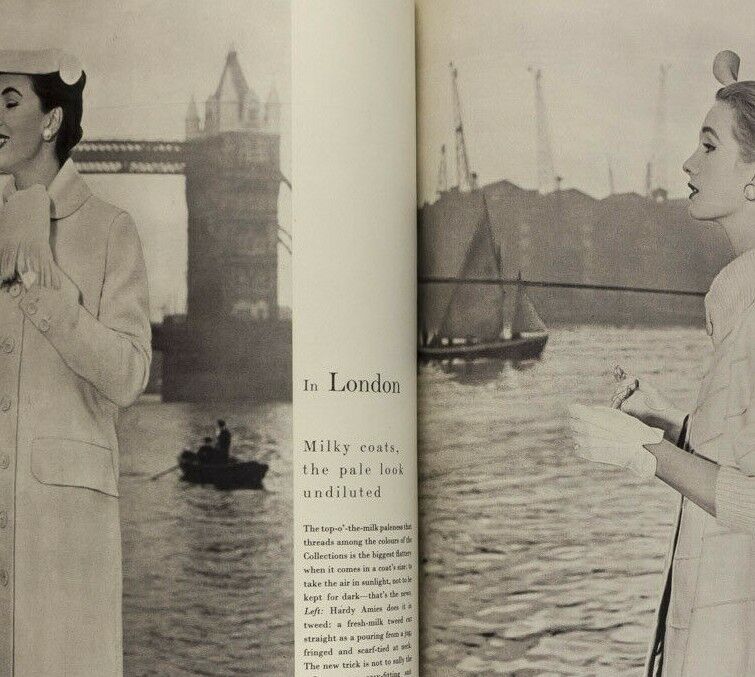 RENE GRUAU Norman Parkinson RICHARD BURTON Joan Greenwood DIOR Vogue March 1955