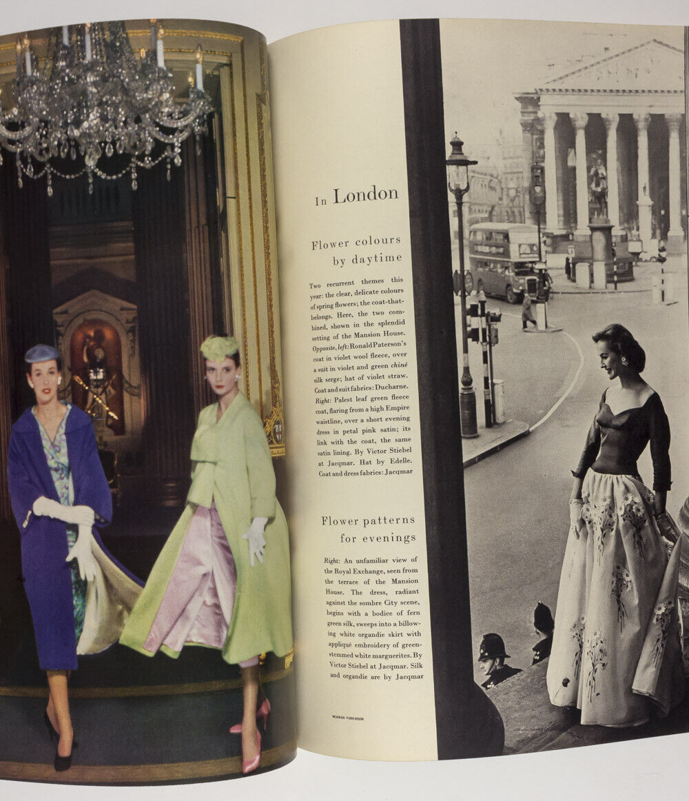 RENE GRUAU Norman Parkinson RICHARD BURTON Joan Greenwood DIOR Vogue March 1955
