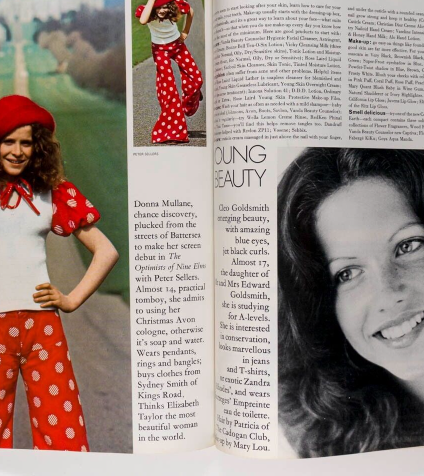 Norman Parkinson PETER SELLERS Clio Goldsmith VOGUE BEAUTY magazine PATRICK HUNT