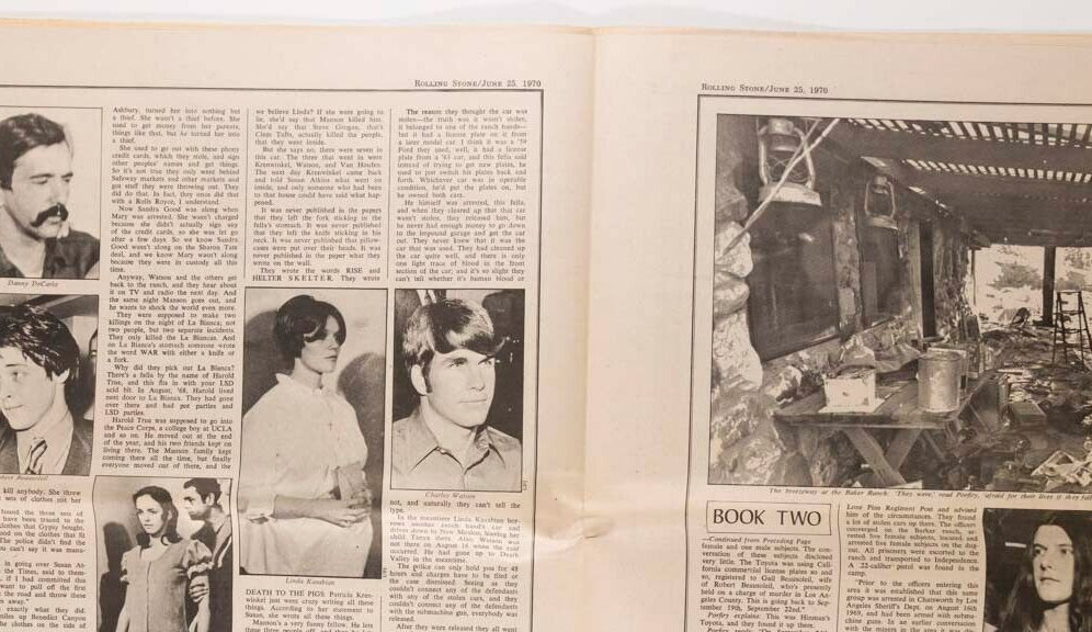 Charles Manson THE FAMILY Beatles ROLLING STONE magazine 25 June 1970 Clapton 61