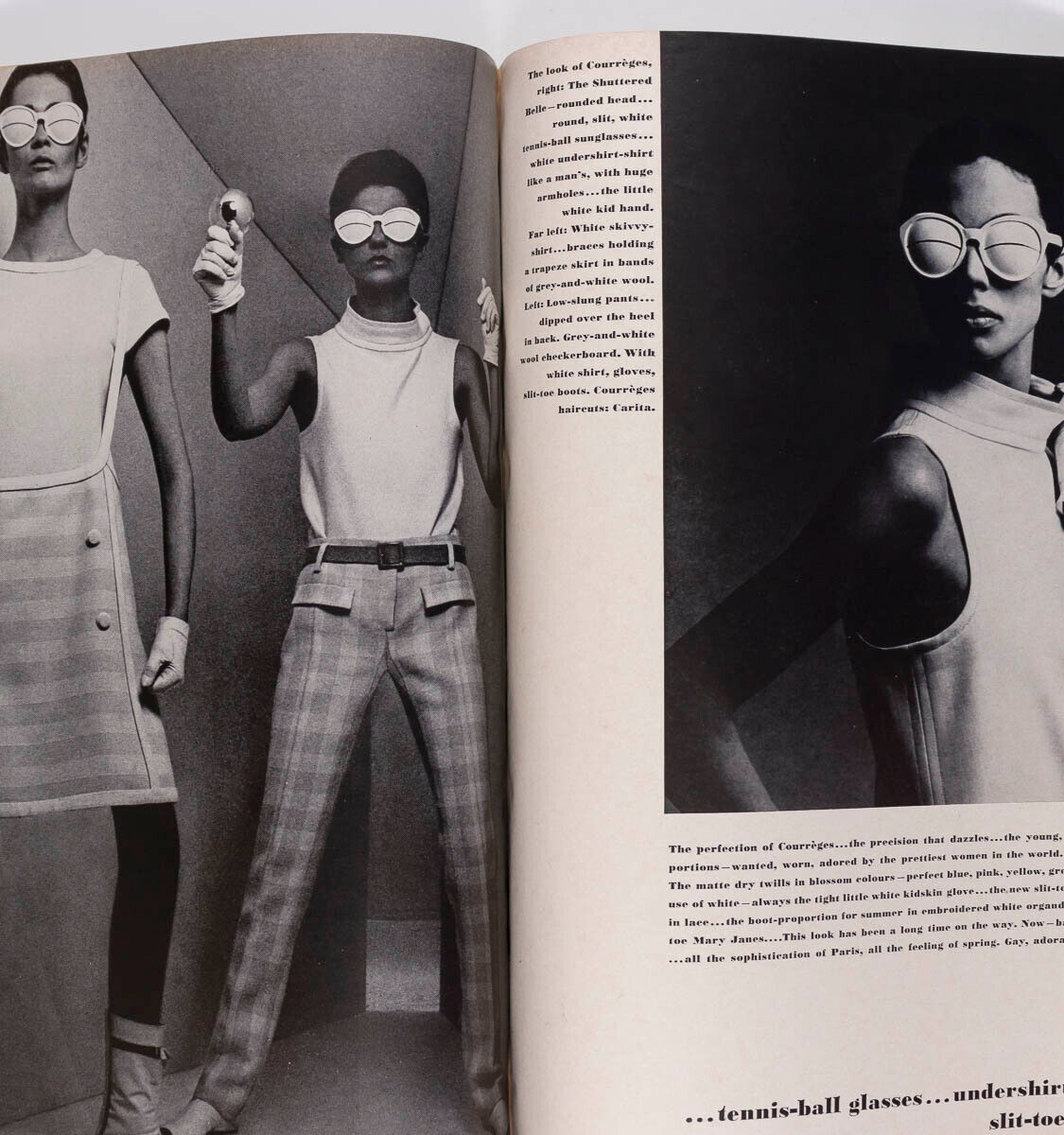 Blow Up WILHELMINA COOPER Veruschka VOGUE March 1965 COURREGES Liz Taylor WARHOL