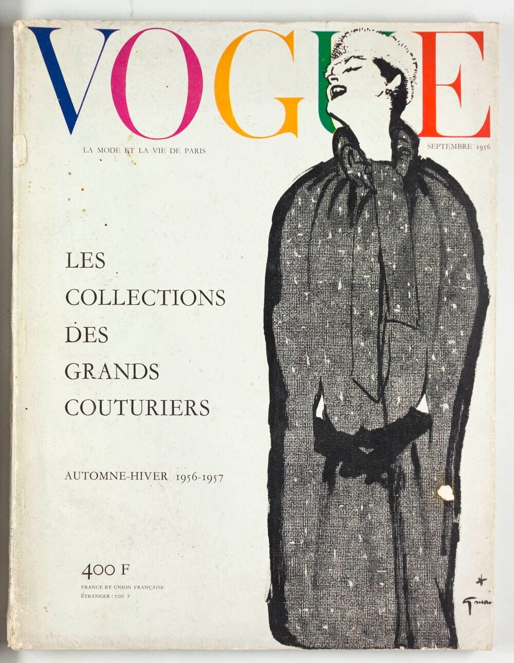 Rene Gruau COUTURE COLLECTIONS Miro PARIS VOGUE Sept 1956 MATISSE Colette WINTER