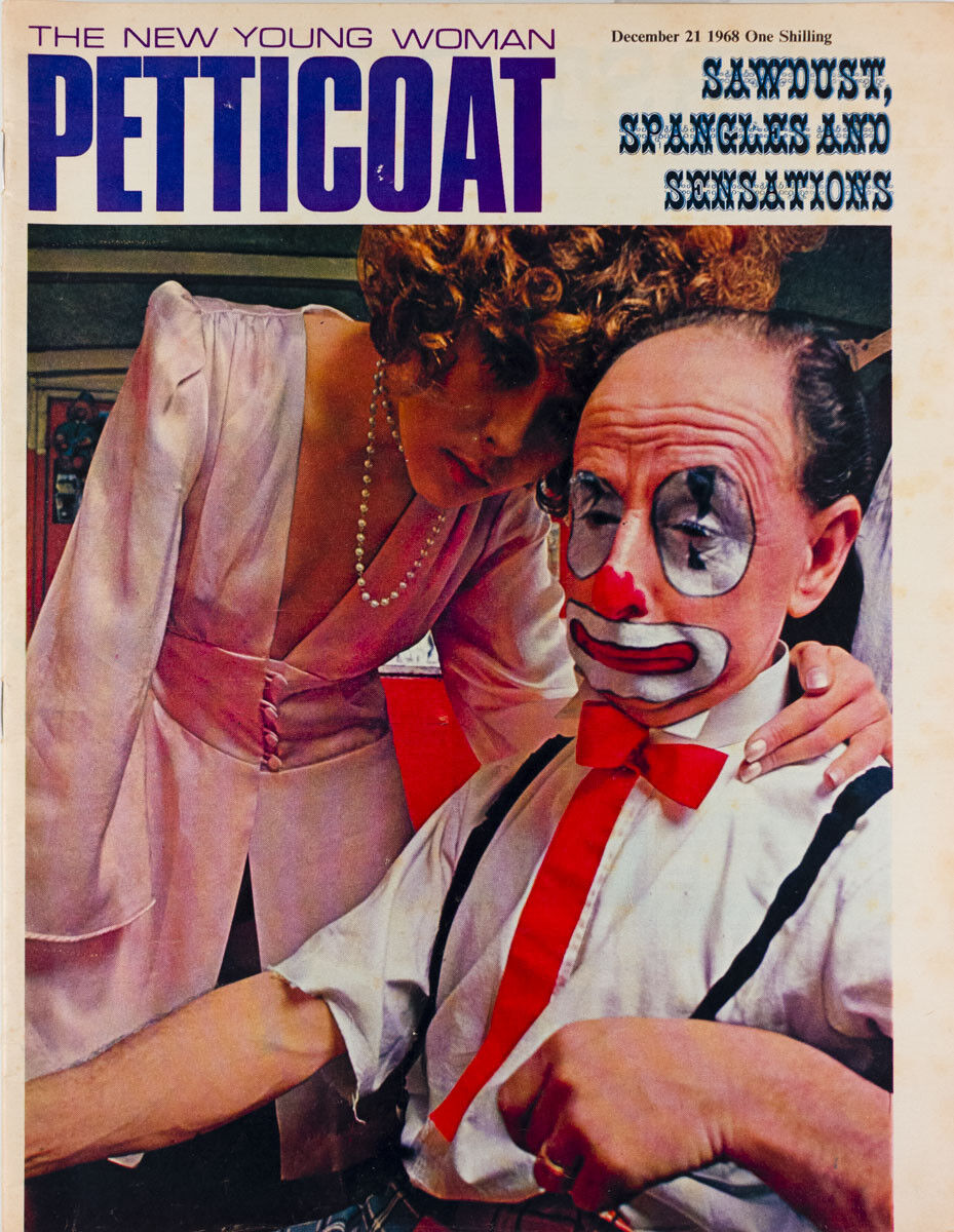 GEORGE BEST Rome CLOWN Cathee Dahmen BILLY SMART Circus PETTICOAT magazine
