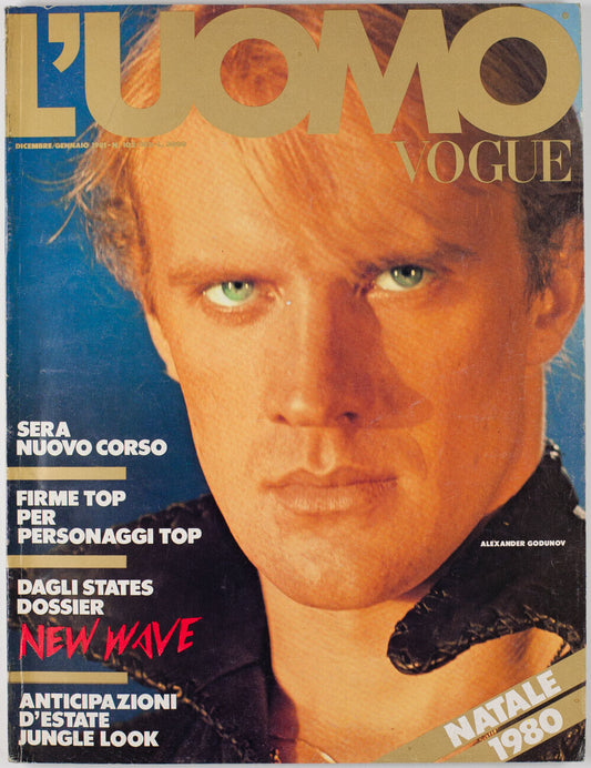 ALEXANDER GODUNOV Aldo Fallai PETER KNAPP Terence Stamp PETER SATO L'uomo Vogue