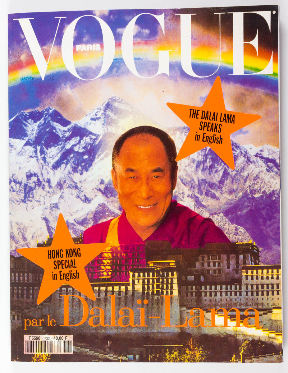 Dalai Lama TIBET Helena Christensen PAOLO ROVERSI Enrique Badulescu PARIS VOGUE
