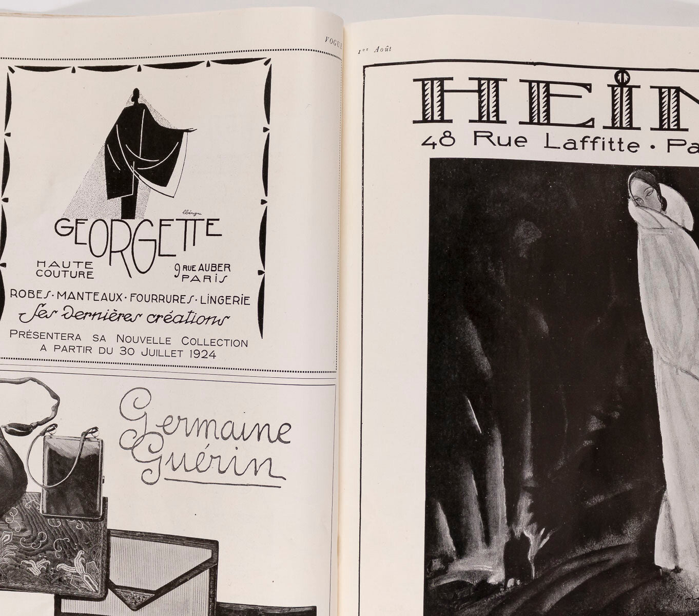 Georges Lepape MAN RAY Golf PARIS VOGUE April 1924 Lingerie AE MARTY Lanvin FIAT