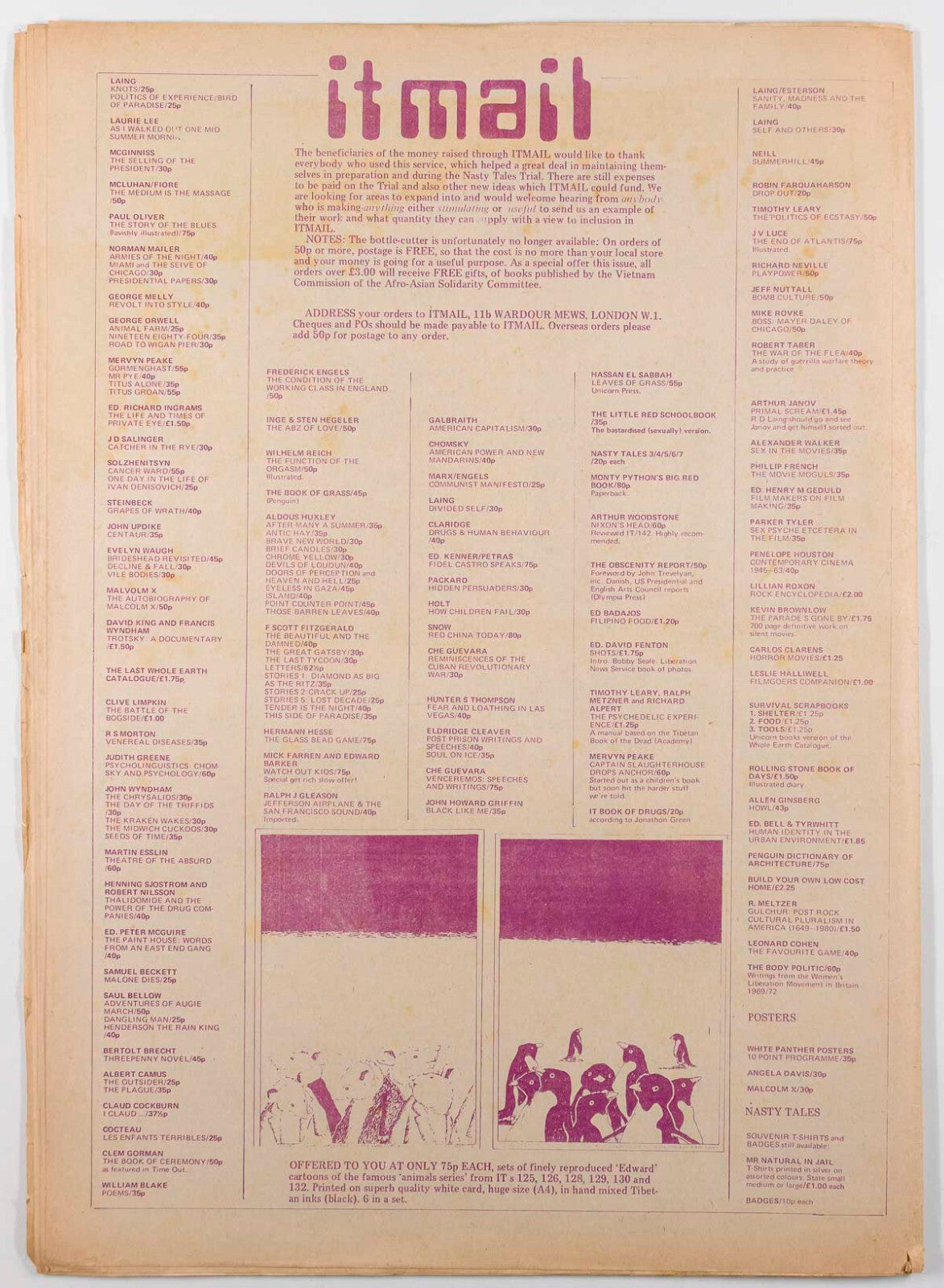 ALLEN GINSBERG Kerouac NEW YORK DOLLS Yoko R CRUMB International Times magazine