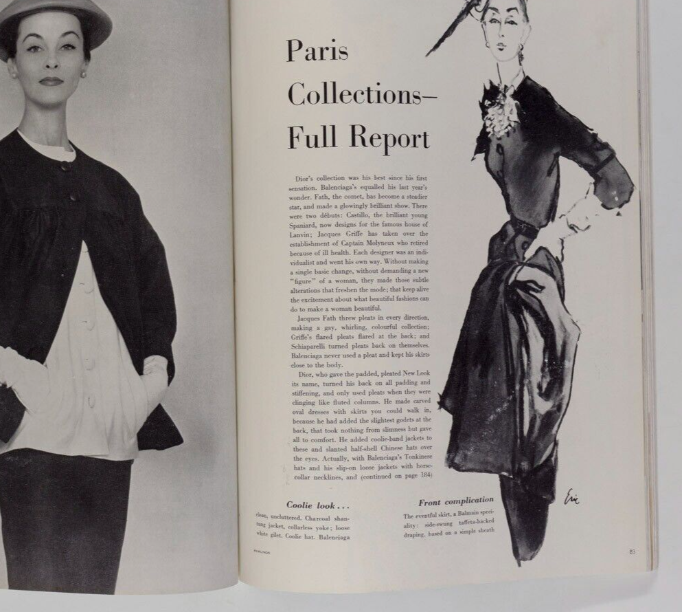 BLUMENFELD Horst NORMAN PARKINSON Paris JOHN WARD Balenciaga HEPWORTH Vogue 1951