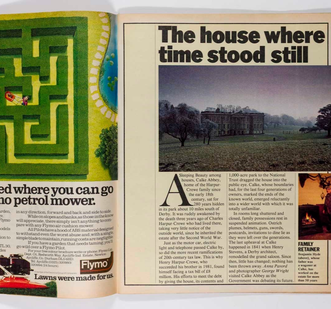 Calke Abbey JEREMY IRONS Tom Waits OBSERVER magazine March 1984 Gerry Anderson