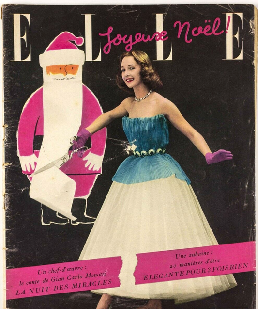 TAINA ELG Jean Chevalier SCHIAPARELLI Elle magazine FRANCE Delacroix XMAS Noel