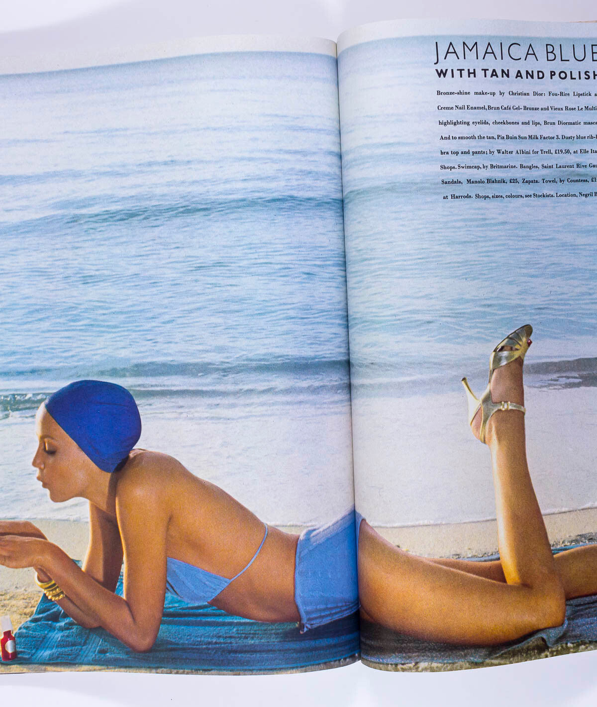 Jerry Hall ANTONIO LOPEZ Norman Parkinson TERENCE DONOVAN Jamaica TOSCANI  Vogue