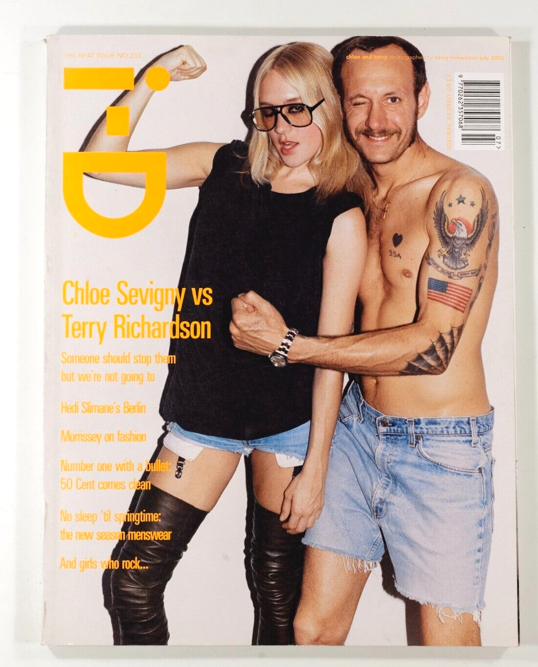 CHLOE SEVIGNY Terry Richardson HEDI SLIMANE i-D magazine 2003 vtg CHLOE SEVIGNY Terry Richardson HEDI SLIMANE i-D magazine 2003 vtg