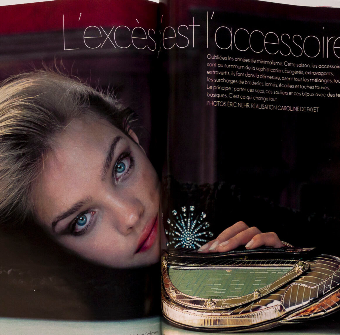 NATALIA VODIANOVA Bjork STEPHAN SEDNAOUI Elle magazine JEAN-BAPTISTE MONDINO vtg