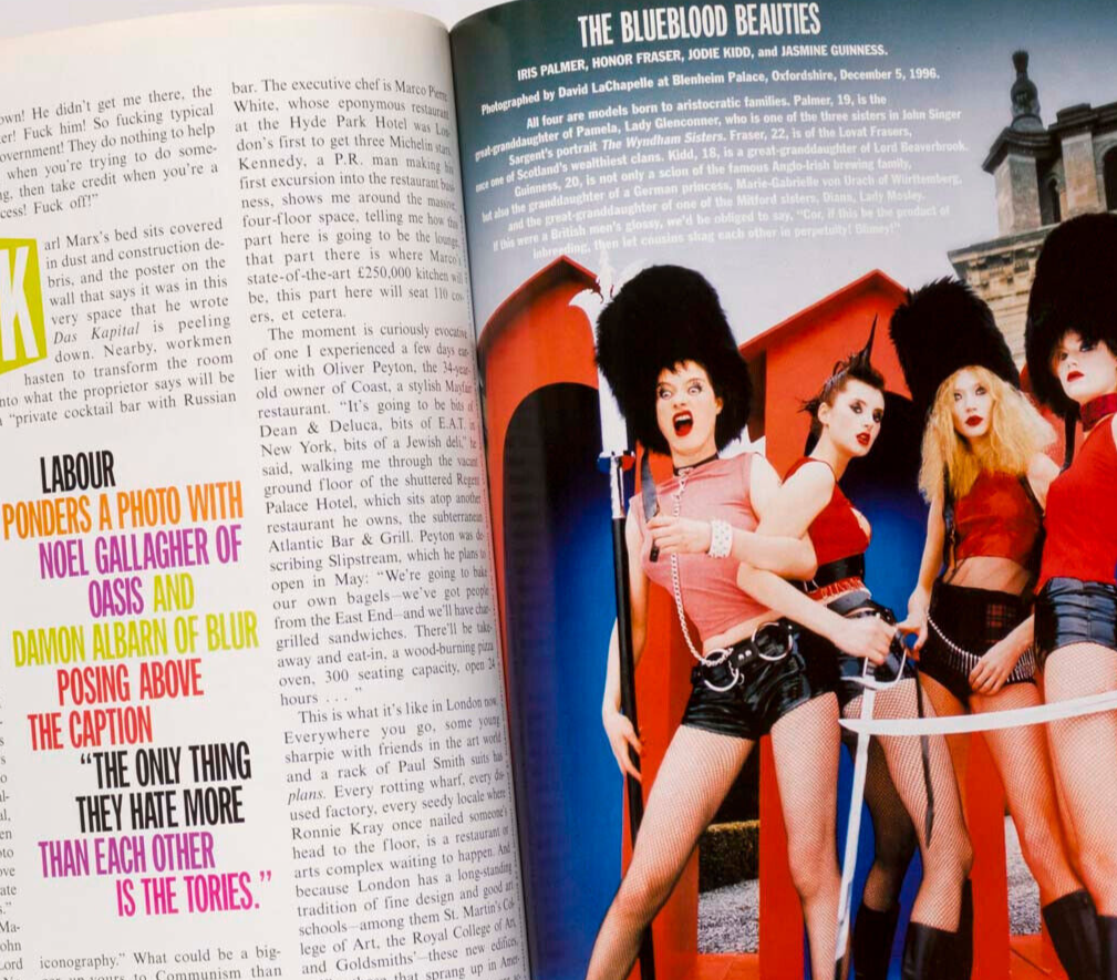 OASIS Liam Gallagher McQUEEN Patsy Kensit SPICE GIRLS Tupac VANITY FAIR magazine