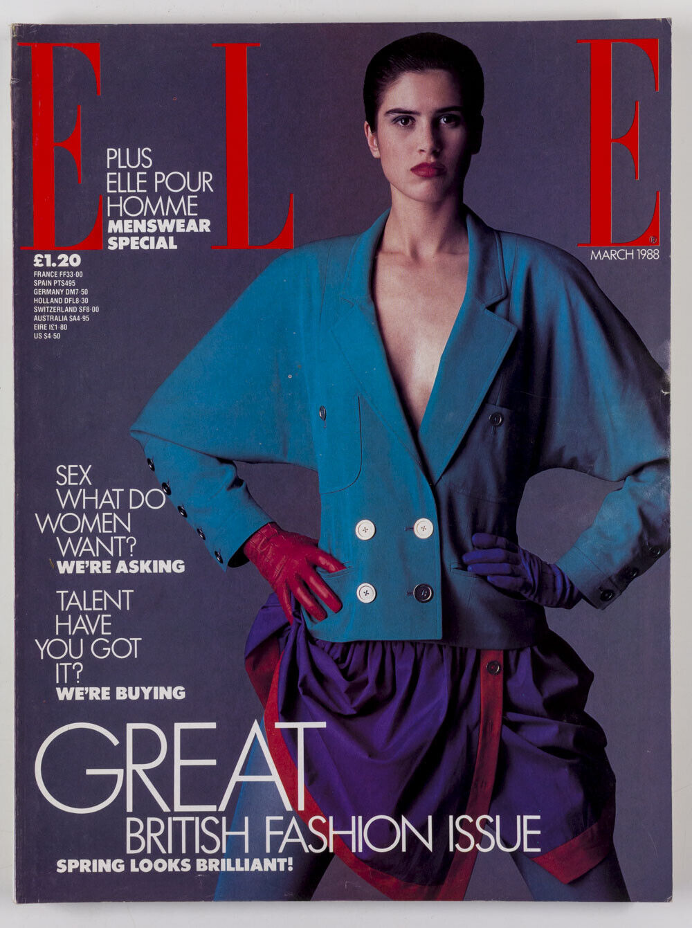 John Galliano MORRISSEY Veronica Webb NAOMI CAMPBELL Ann Duong ELLE magazine VTG