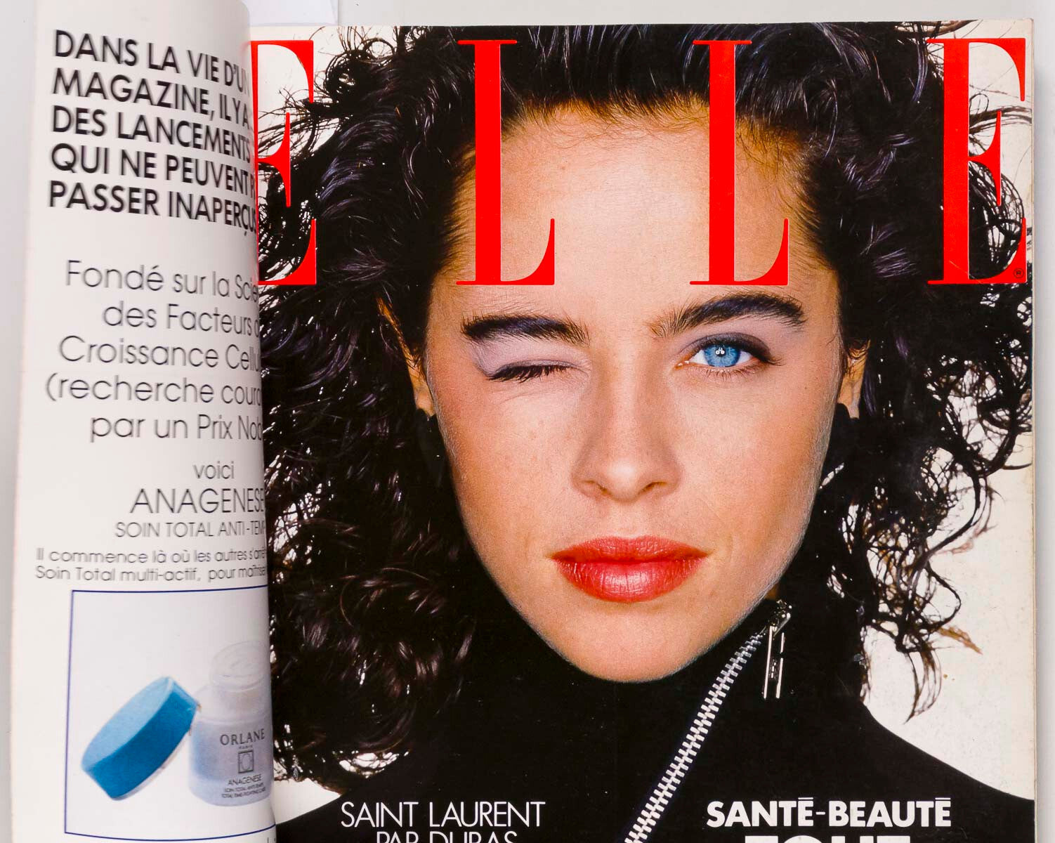 Patty Sylvia YASMIN LE BON Willy Van Rooy ELLE magazine October 1988 vtg TWEED