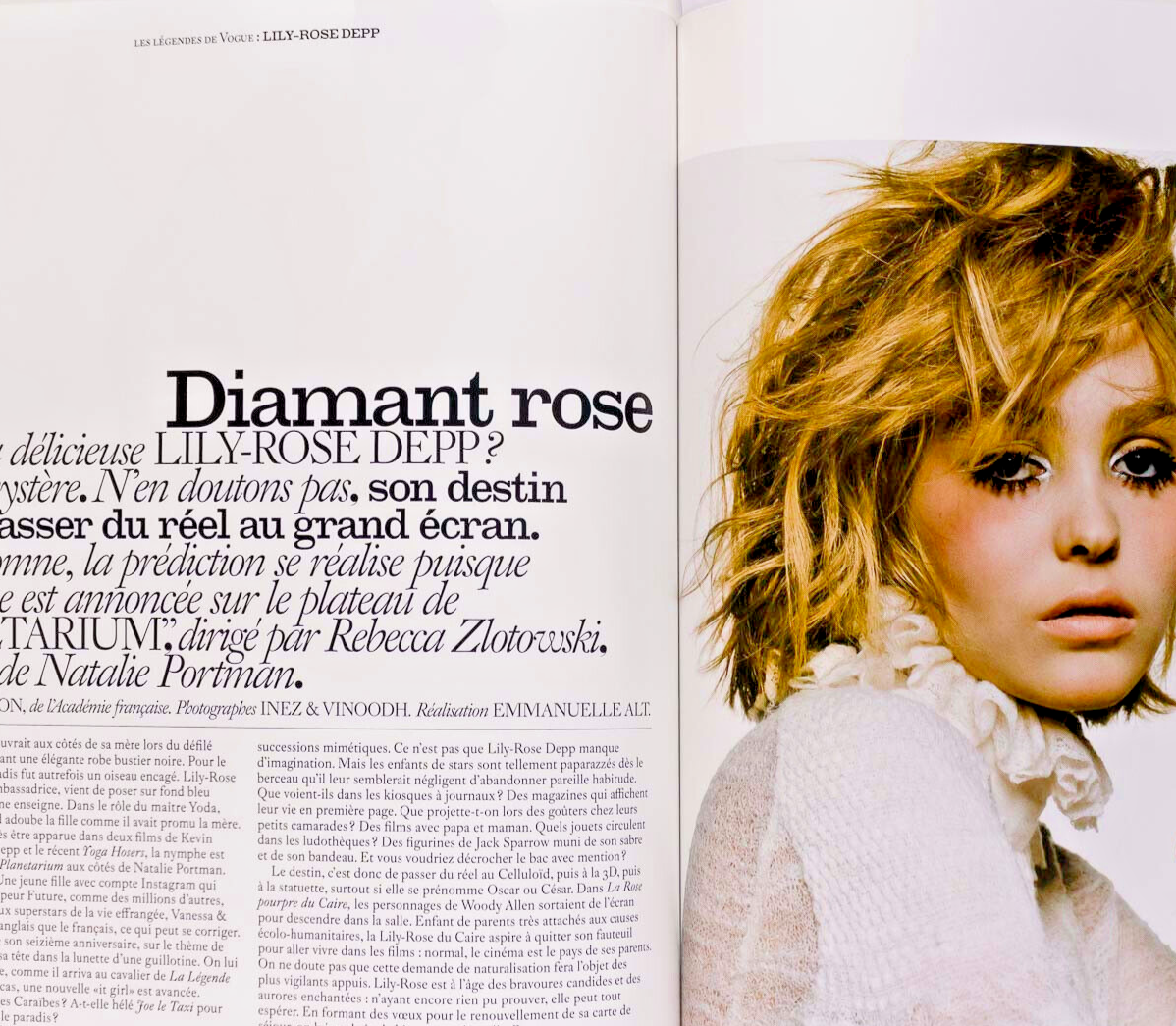 Gisele SHARON TATE Lily Rose Depp VOGUE PARIS October 2015 Jane Birkin VERUSCHKA