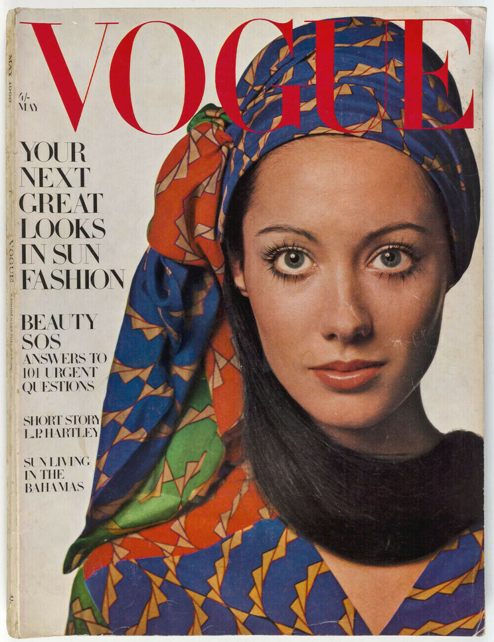 MARISA BERENSON Moyra Swan TWIGGY David Bailey BAHAMAS Ewa Aulin VOGUE May 1969