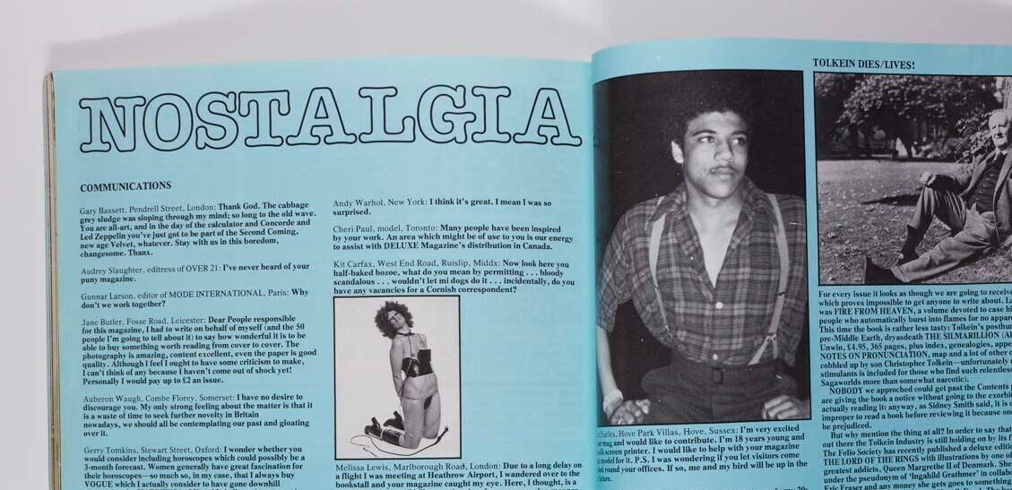 Allen Jones MAE WEST Enfield ghost PUNK Eddie Kidd PETER BLAKE Deluxe magazine 2