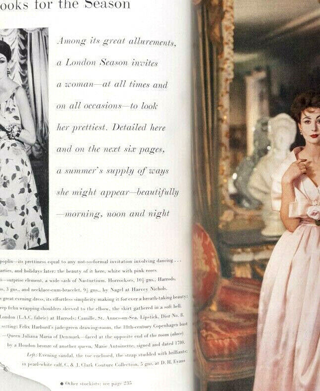 Norman Parkinson ERIC STEMP Tania Mallet TONY RICHARDSON Givenchy DIOR vtg VOGUE