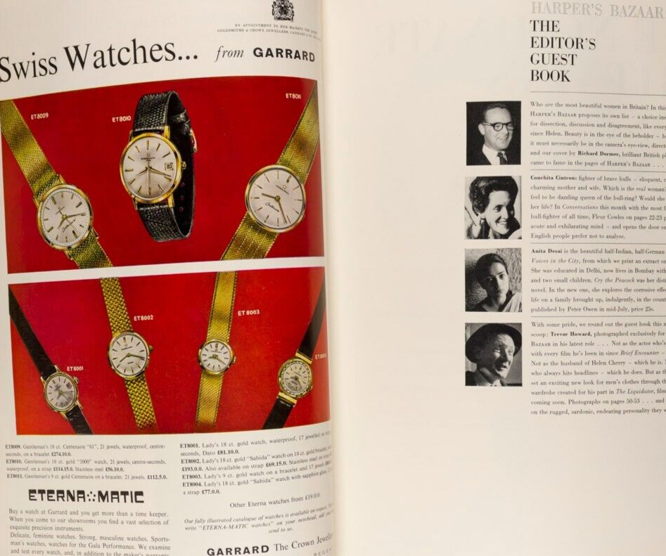 Jill Kennington FONTEYN Antoinette Sibley PRINCESS AGA KHAN Harpers UK July 1965