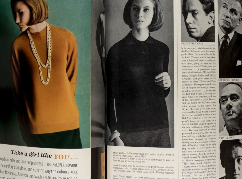 Duffy JEAN SHRIMPTON Laurence Olivier TANIA MALLET Peter Ustinov VISCONTI Vogue